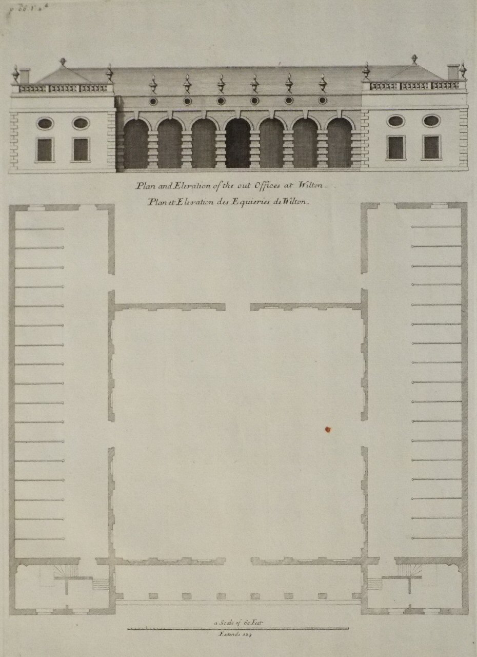Print - Plan and Elevation of the Offices at Wilton